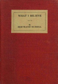 What I believe